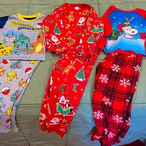 3sets of boys 5/6 pajama sets